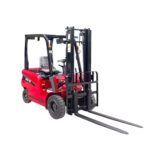 Electric forklift prepared for battery selection and warehouse fleet planning