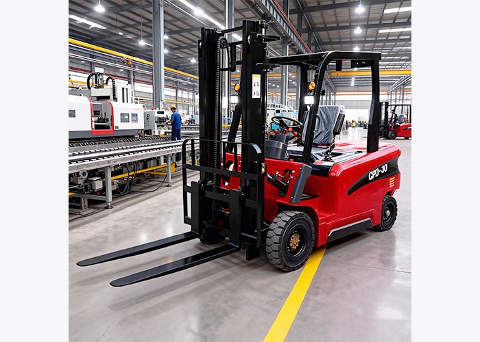 3 ton electric forklift positioned for multi-shift charging and turning review