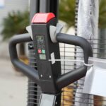 Walkie pallet stacker prepared for narrow-aisle and replenishment planning